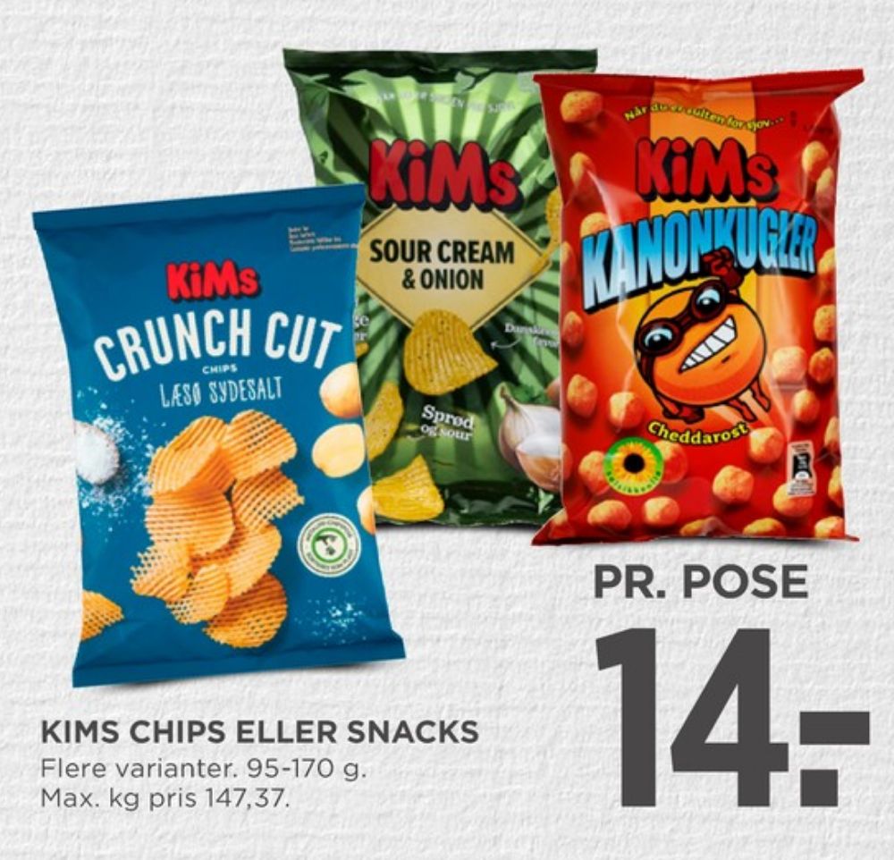 Kims, Crunch Cut Chips Læsø Sydesalt