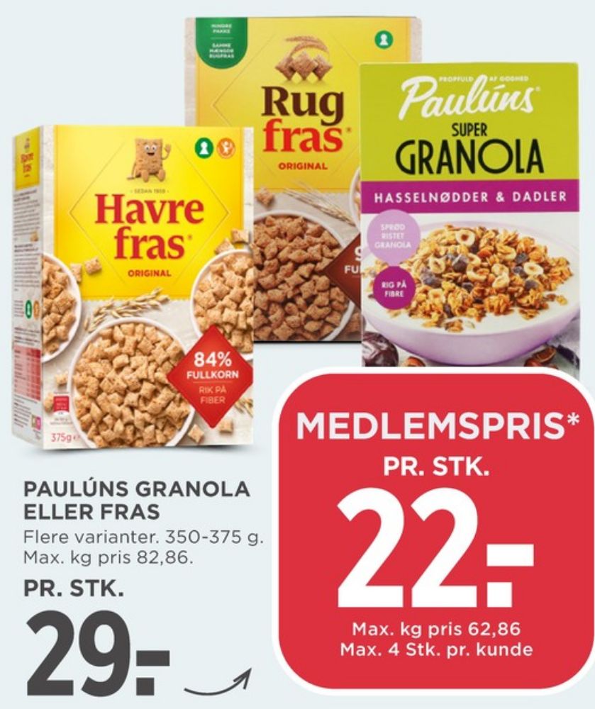 Pauluns, Granola