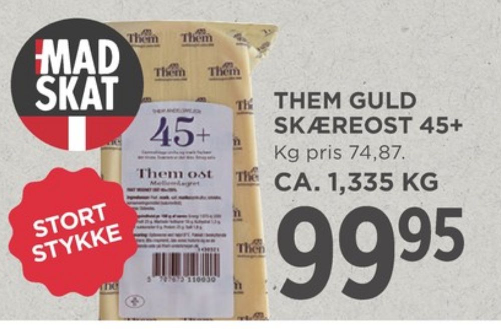 Them Ost, Skæreost Mellemlagret 45+