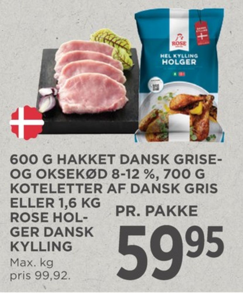 Hakket grise og okskød 8-12%