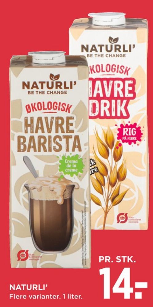 Naturli' Oat Barista, Havredrik