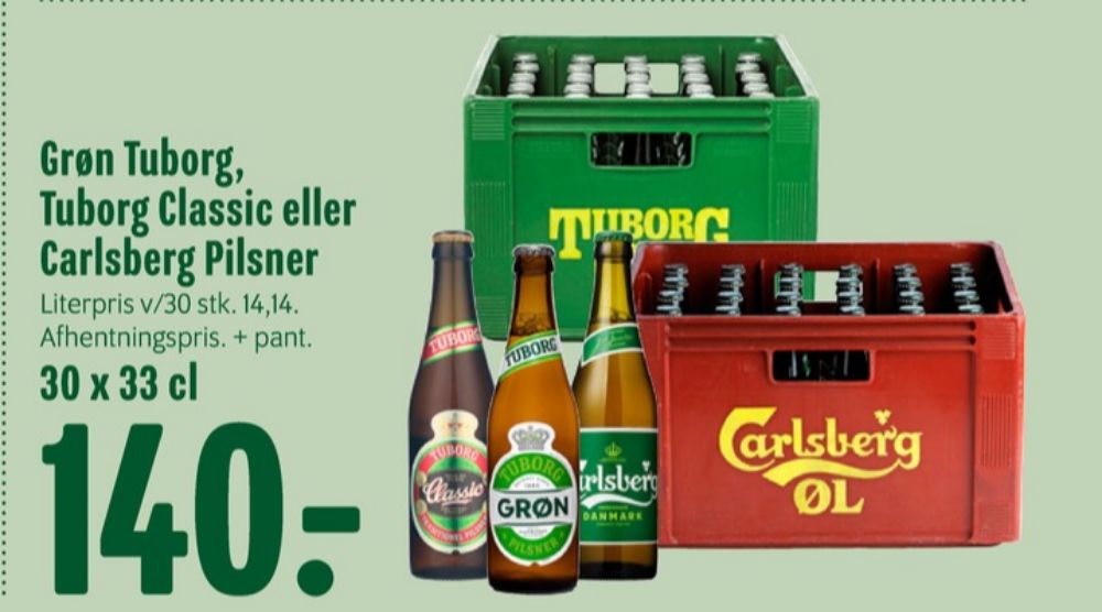 Tuborg Grøn, Øl