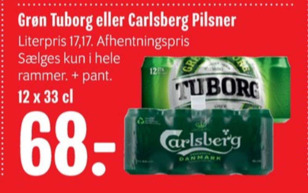 Tuborg Grøn, Øl 12 pk.