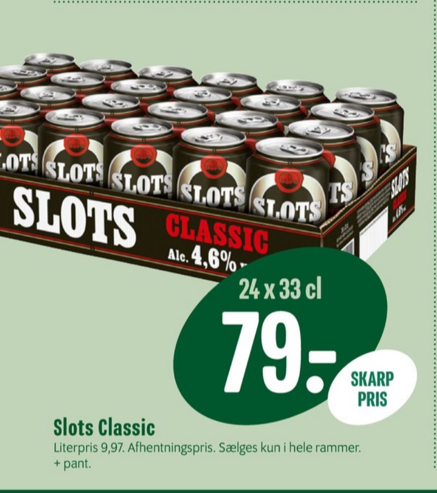 Slots Classic, Øl 24 pk.