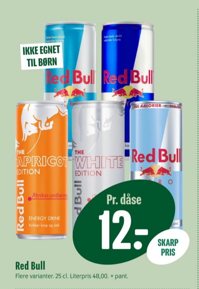 Red Bull Sugarfree, Energidrik