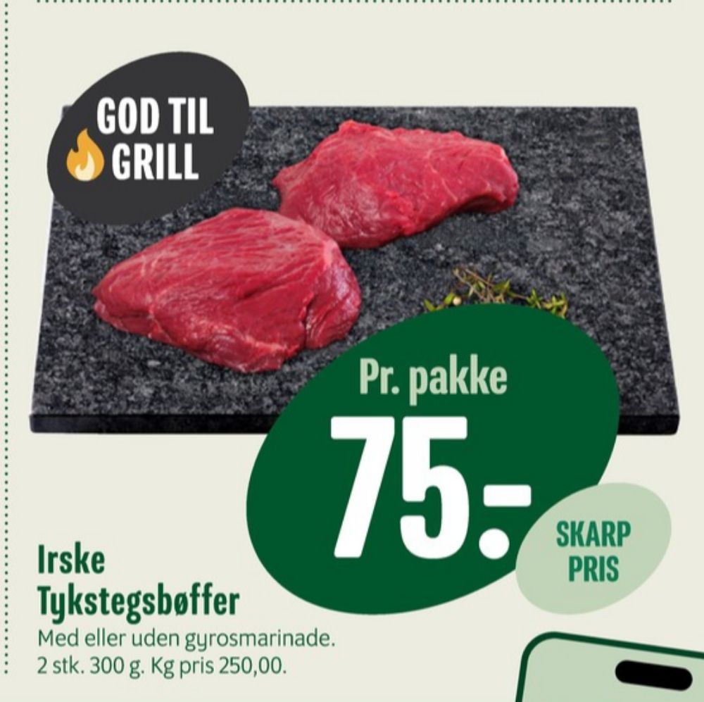 Oksetykstegsbøffer