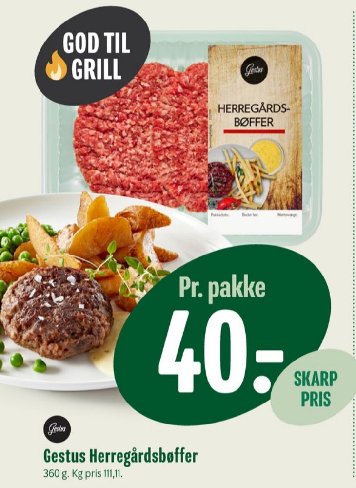 Gestus, Hakkebøffer
