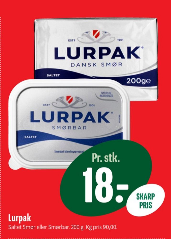 Lurpak, Smørbar