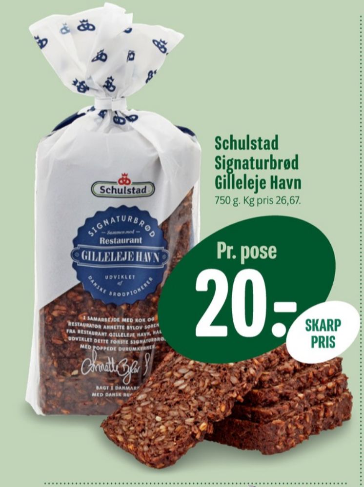Schulstad Signaturbrød Restaurant Gillelejehavn, Rugbrødsskiver