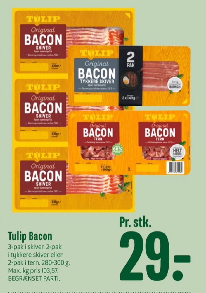 Tulip, Baconskiver