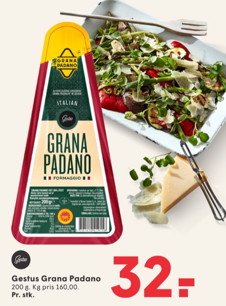 Gestus, Grana Padano