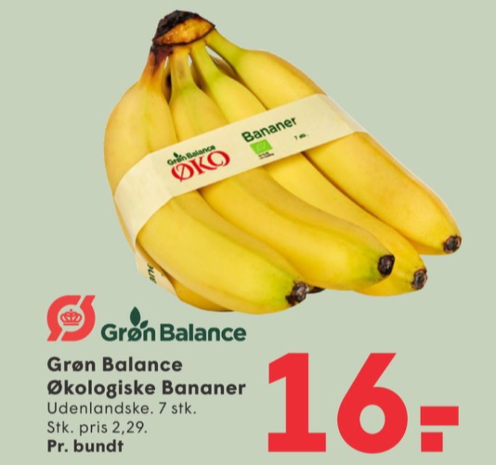 Grøn Balance, Bananer