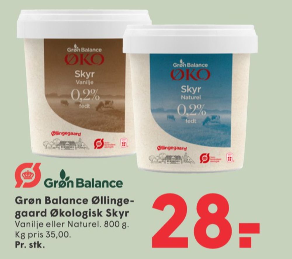 Grøn Balance Øllingegaard, Skyr Naturel