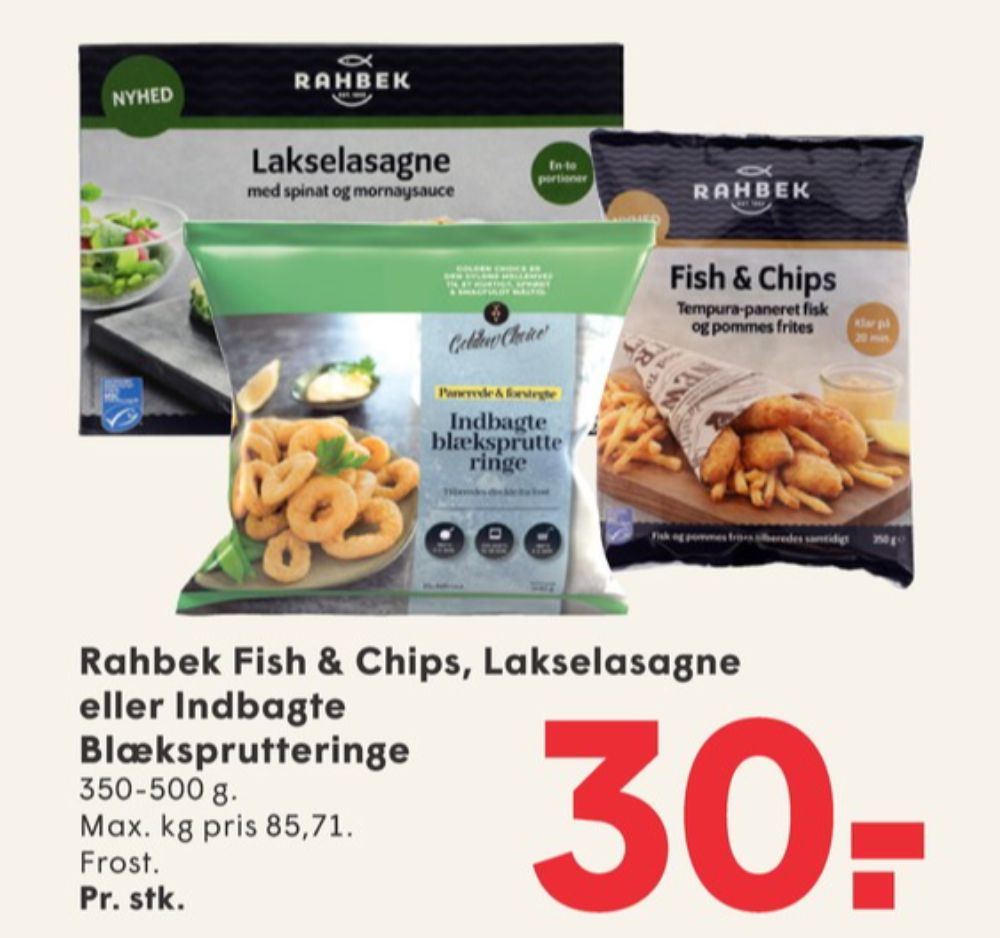 Rahbek, Lakselasagne