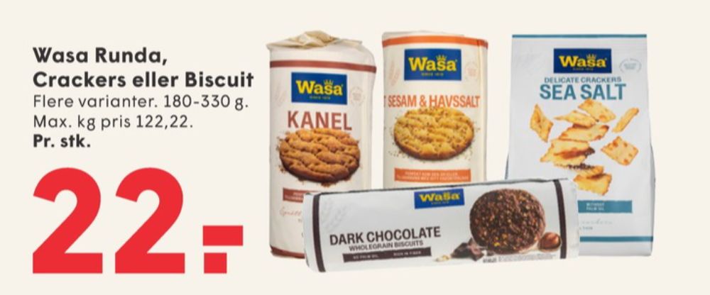 Wasa, Kanel knækbrød
