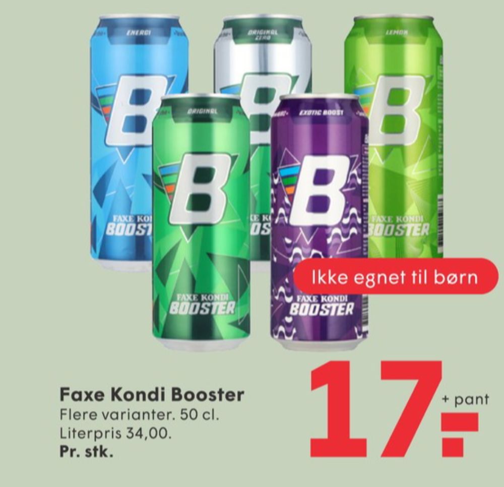 Faxe Kondi Booster Energi, Energidrik