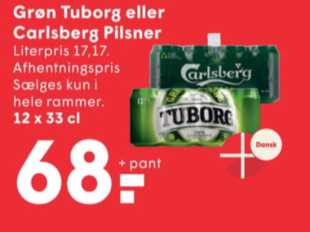 Tuborg Grøn, Øl 12 pk.