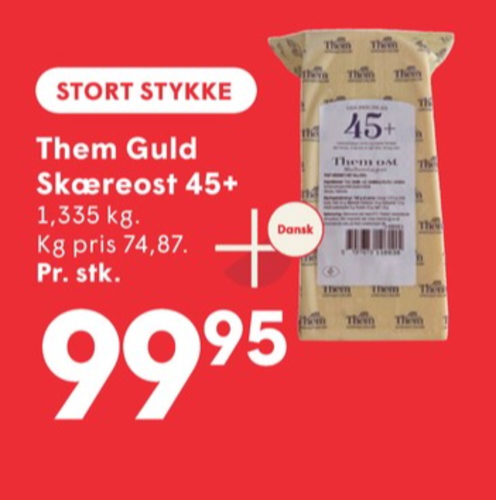 Them Ost, Skæreost Mellemlagret 45+