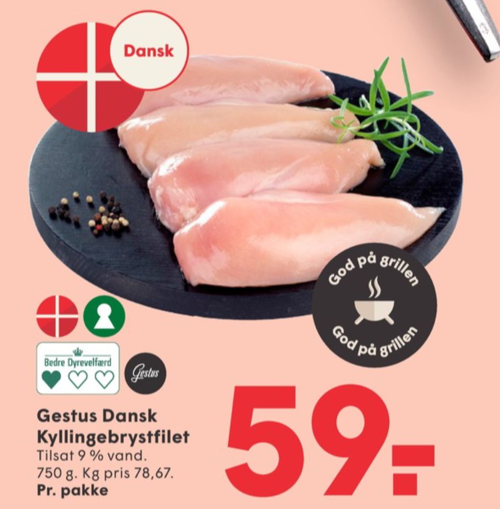 Gestus, Kyllingebrystfilet