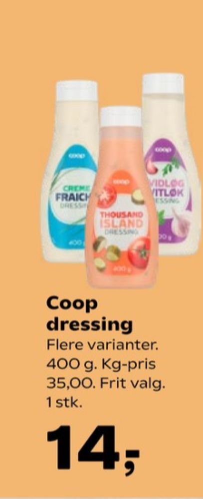 Coop, Creme Fraiche Dressing
