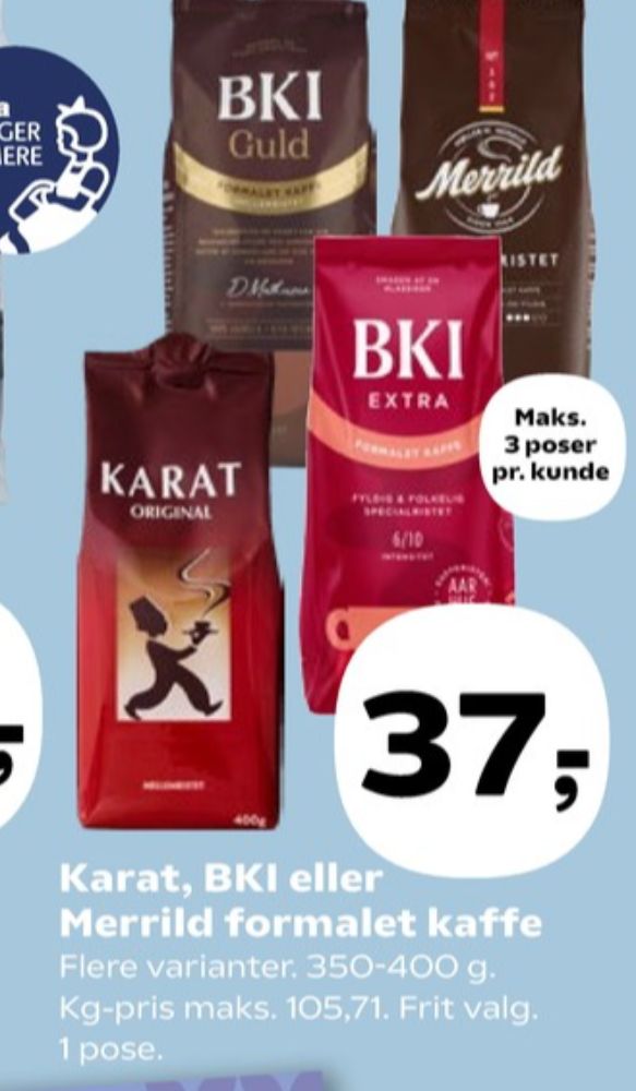 Merrild Specialristet, Kaffe Formalet