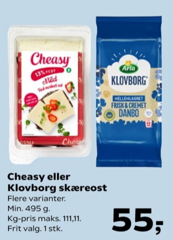 Klovborg, Skæreost Danbo Mellemlagret