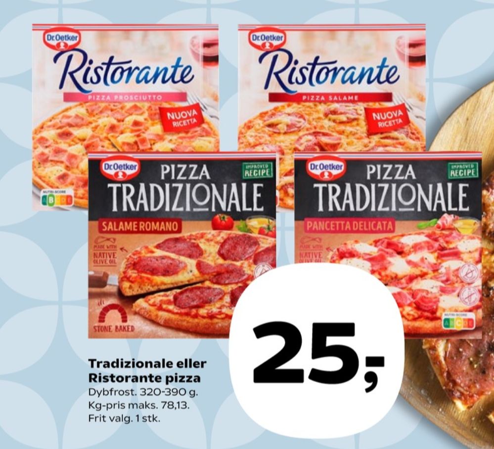 Ristorante, Pizza Prosciutto