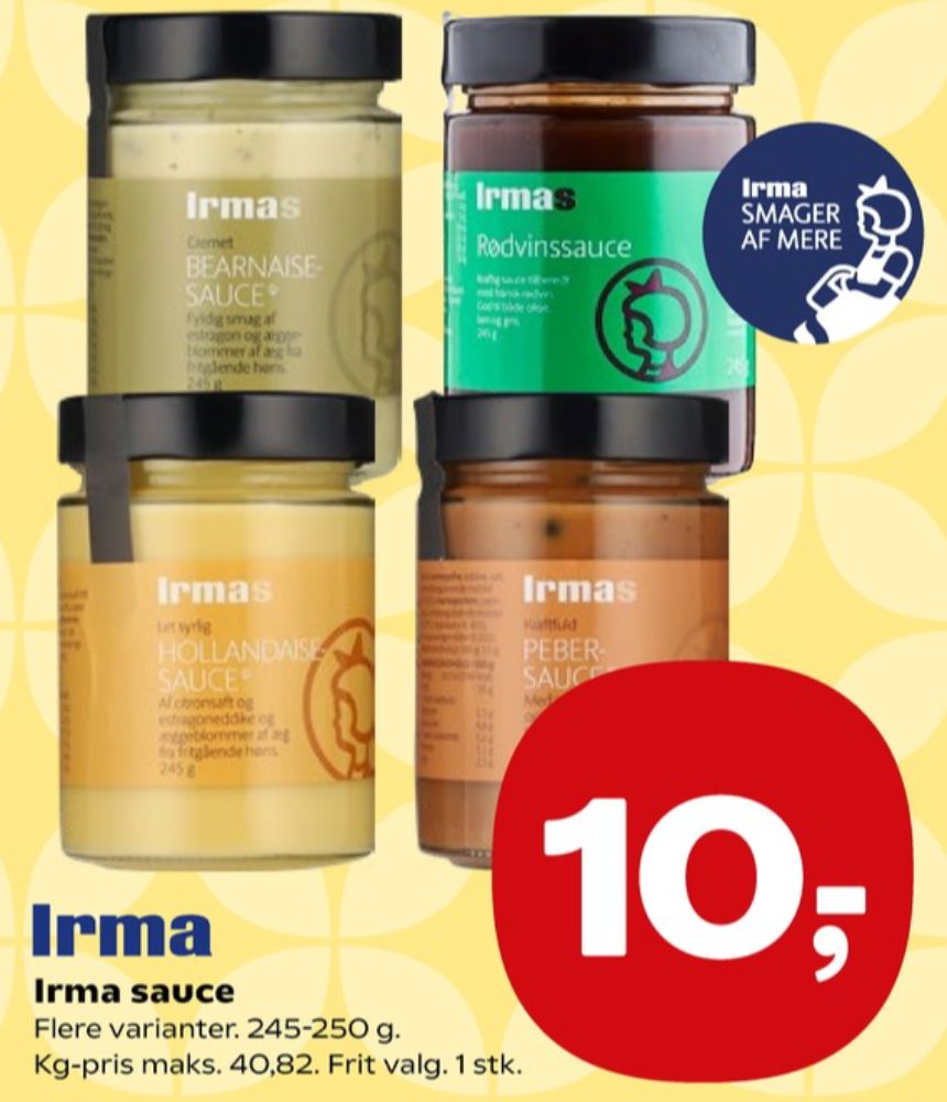 Irmas, Bearnaisesauce