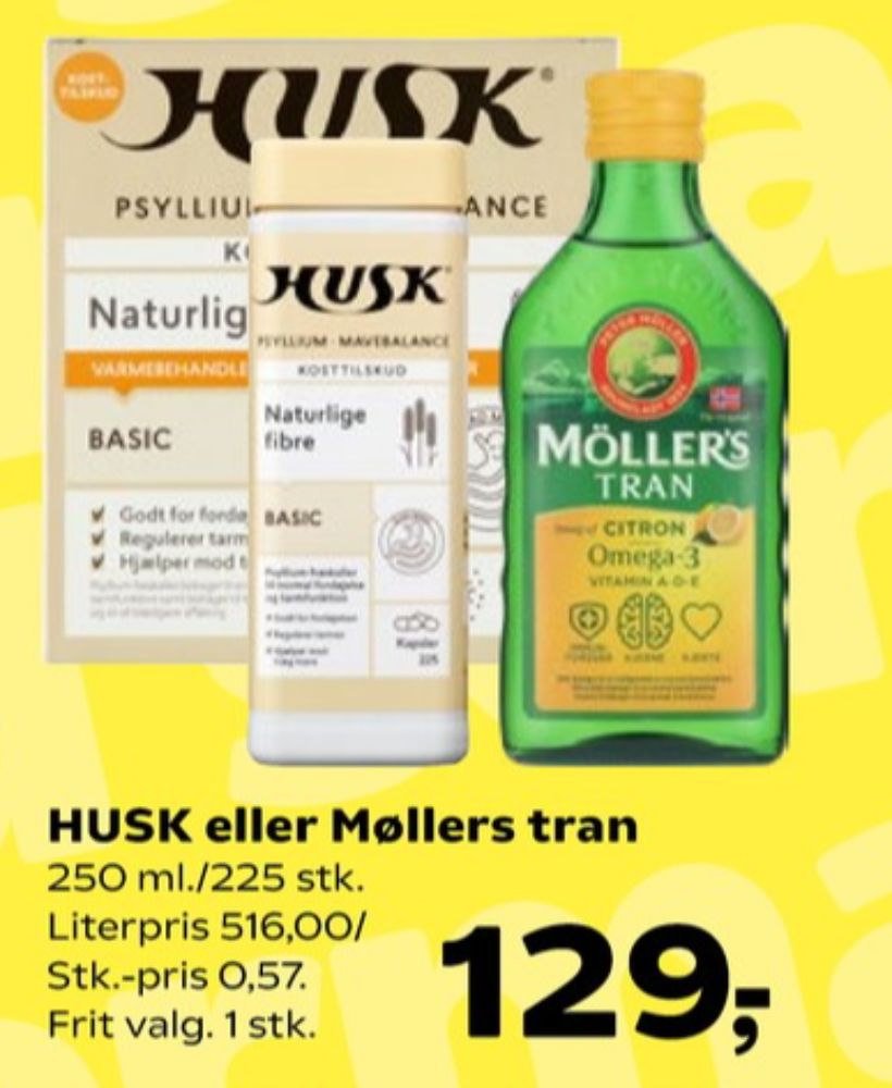 Husk, Kosttilskud