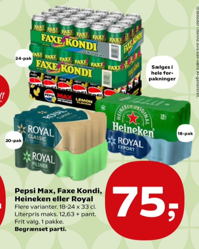 Pepsi Max Lemon, Cola 24 pk.