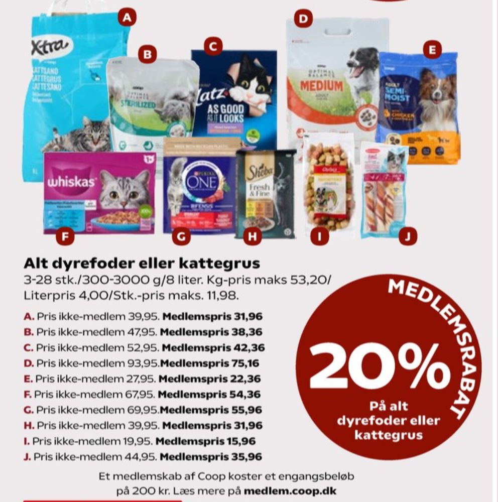 Whiskas, Kattefoder