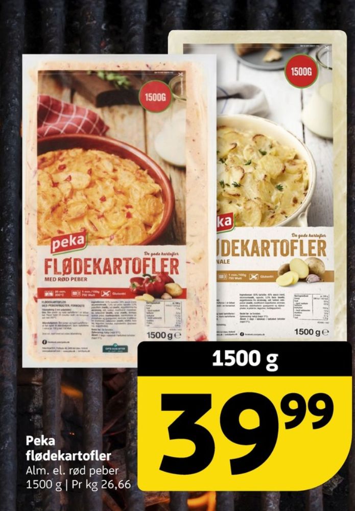 Peka, Flødekartofler med peberfrugt