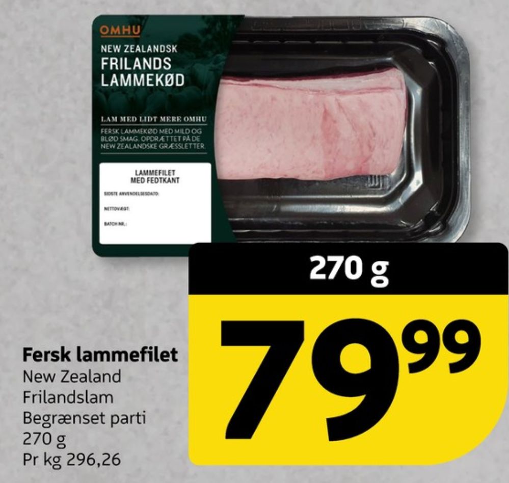 OMHU, Lammefilet