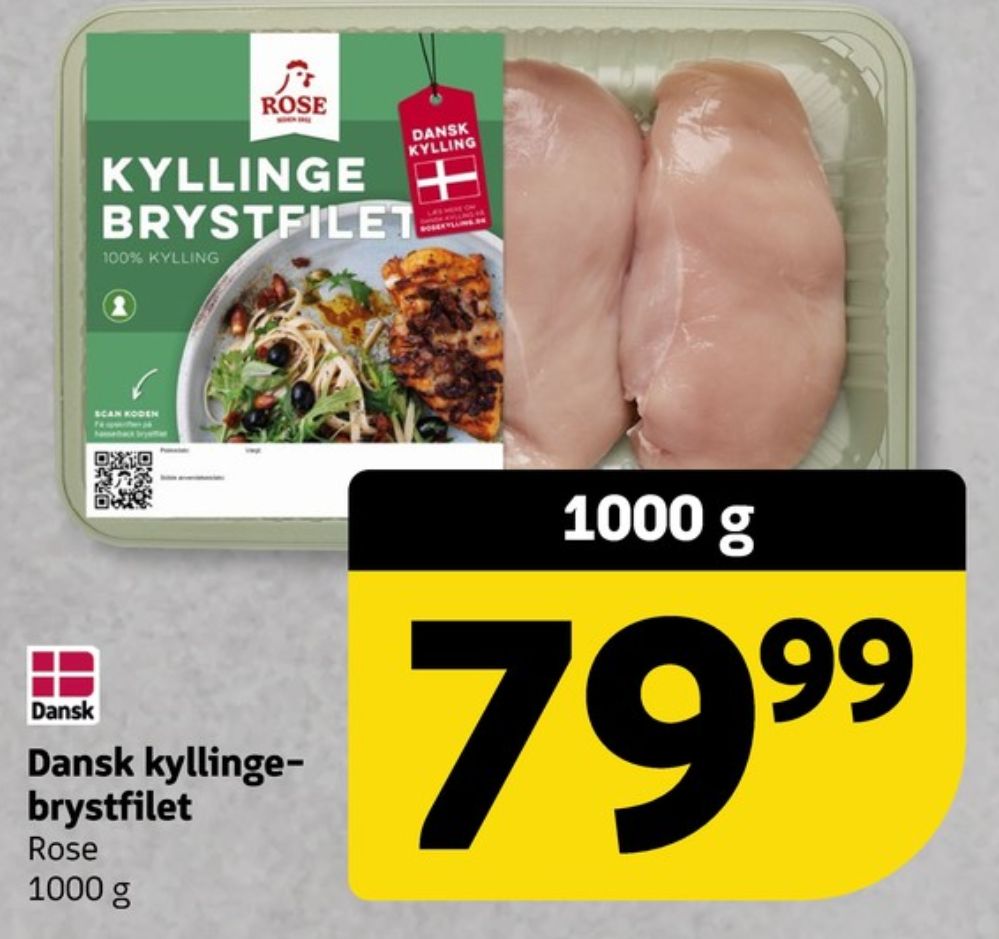 Rose, Kyllingebrystfilet