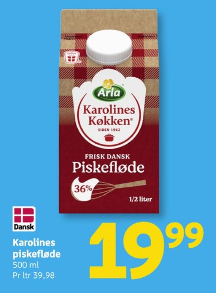 Karolines, Piskefløde 36%