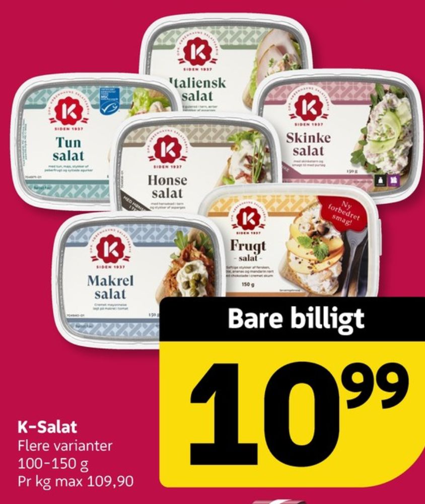 K-salat, Tunsalat