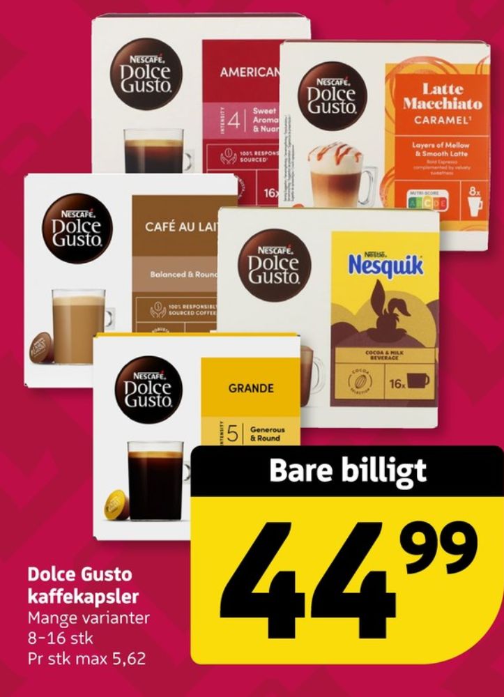 Nescafe Dolce Gusto Nesquik, Kakaokapsler