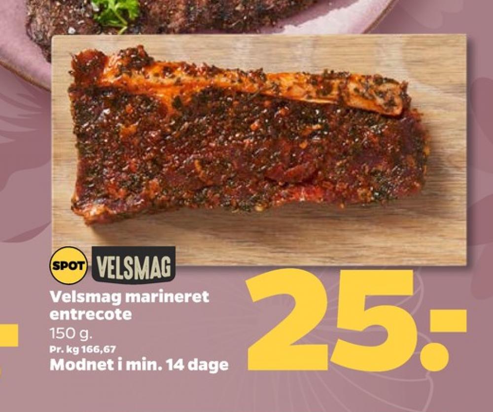 Velsmag, Okseentrecotes