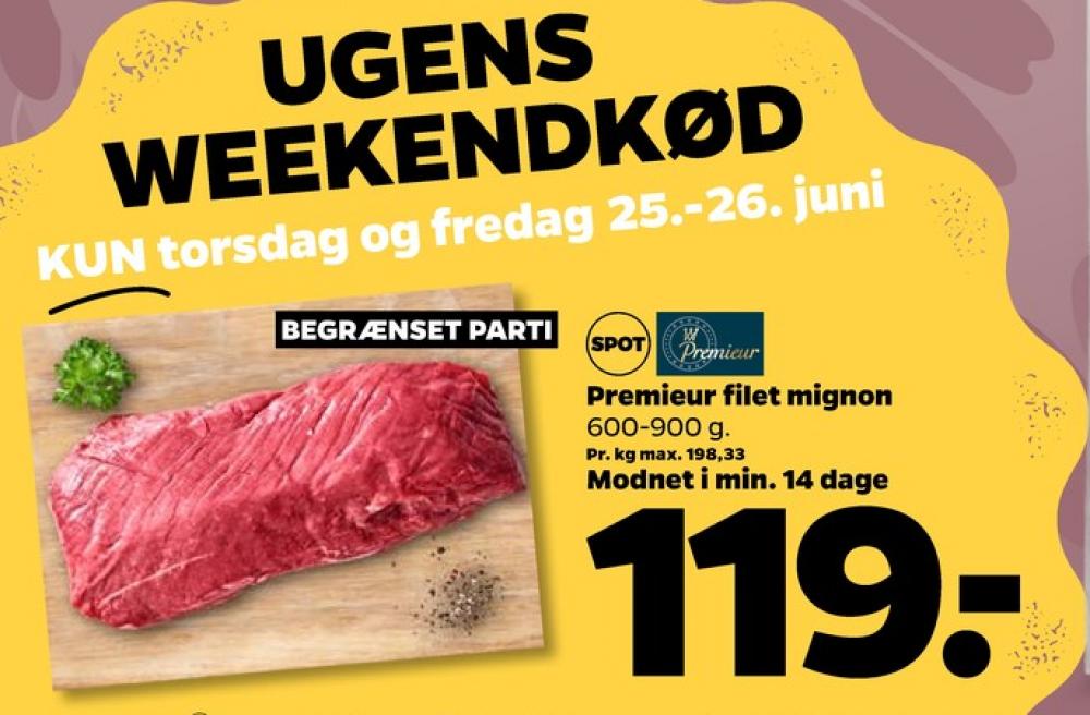 Premieur, Oksefilet
