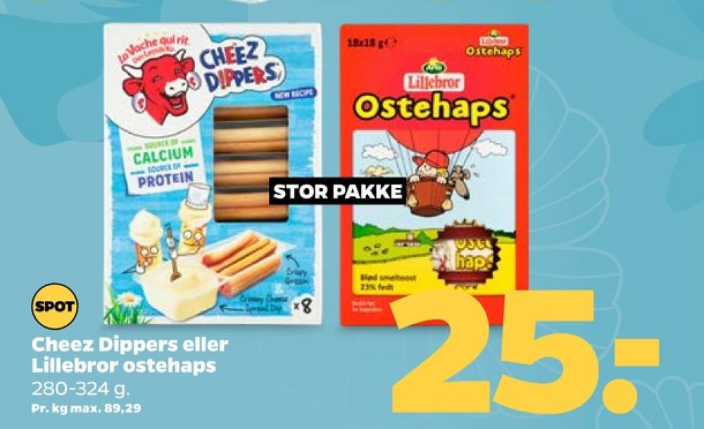 Den Leende Ko Cheez Dippers, Ostesnacks