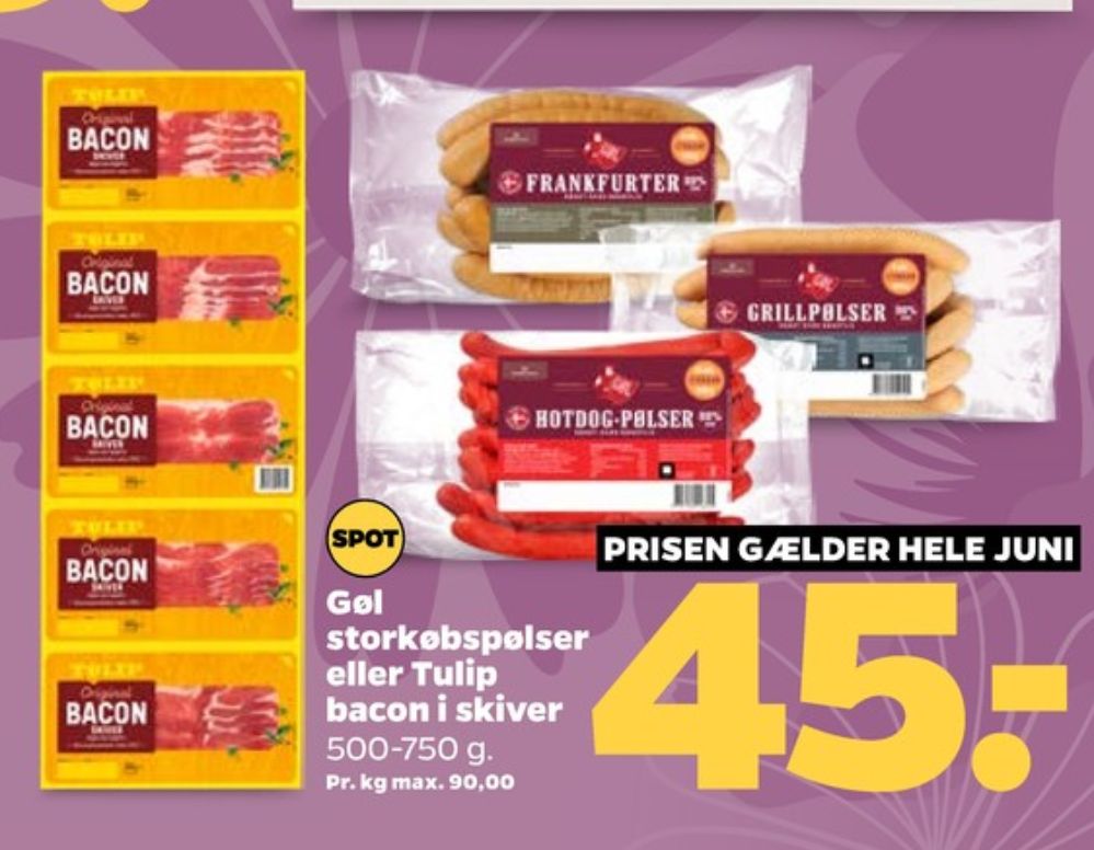 Tulip, Baconskiver