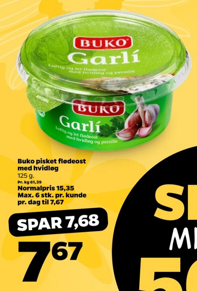 Buko, Flødeost Garli