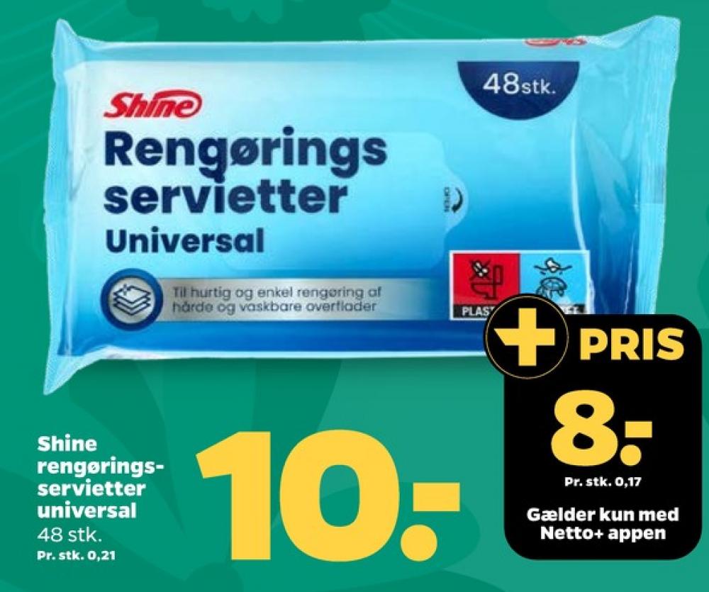 Shine, Rengøringsservietter