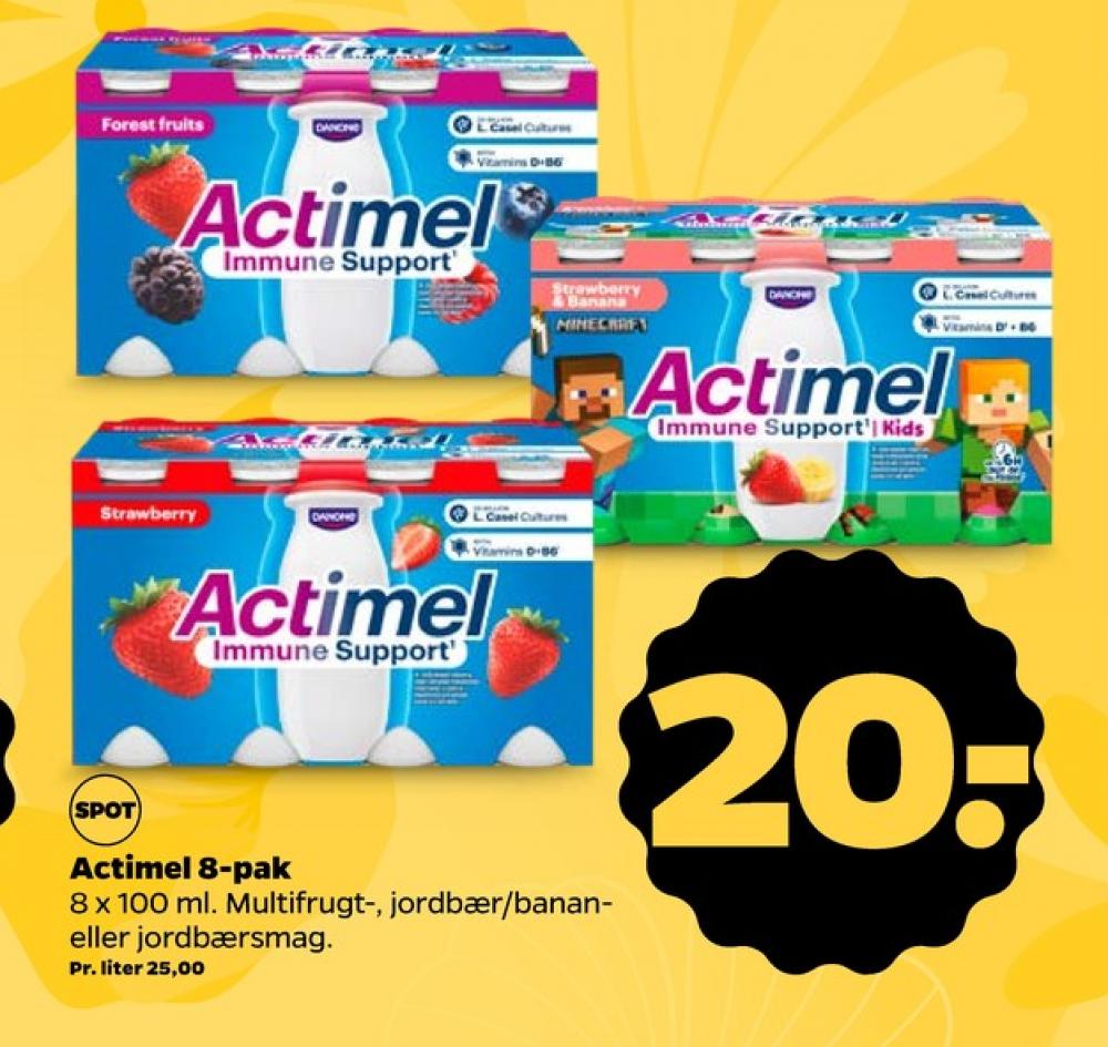 Danone Actimel, Drikkeyoghurt Jordbær & Banan