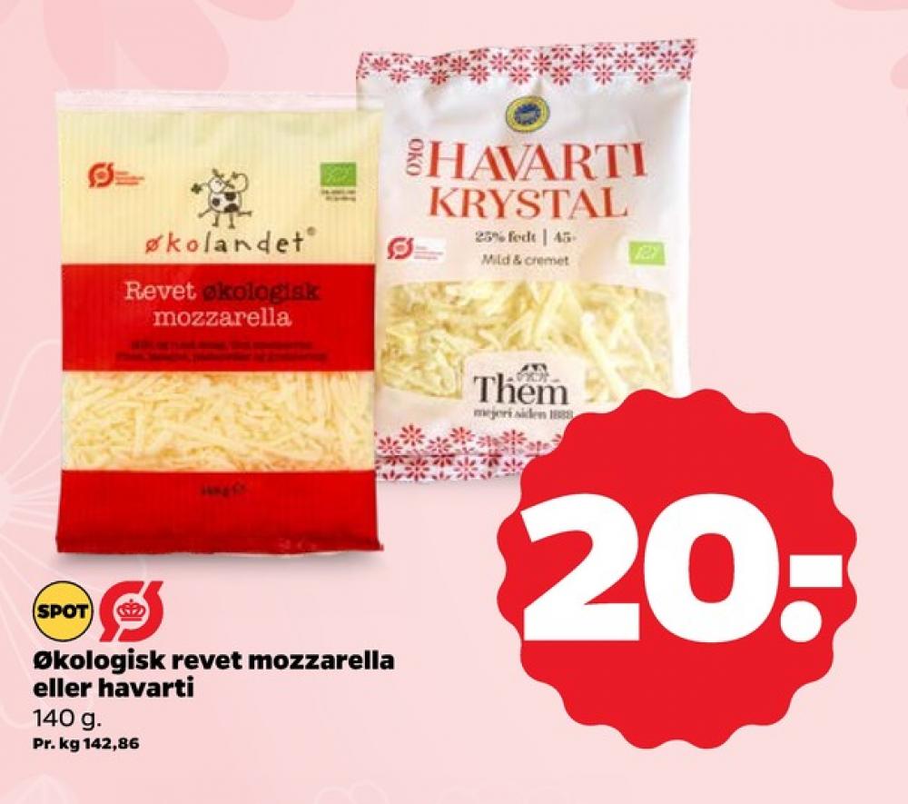 Økolandet, Revet ost Mozzarella