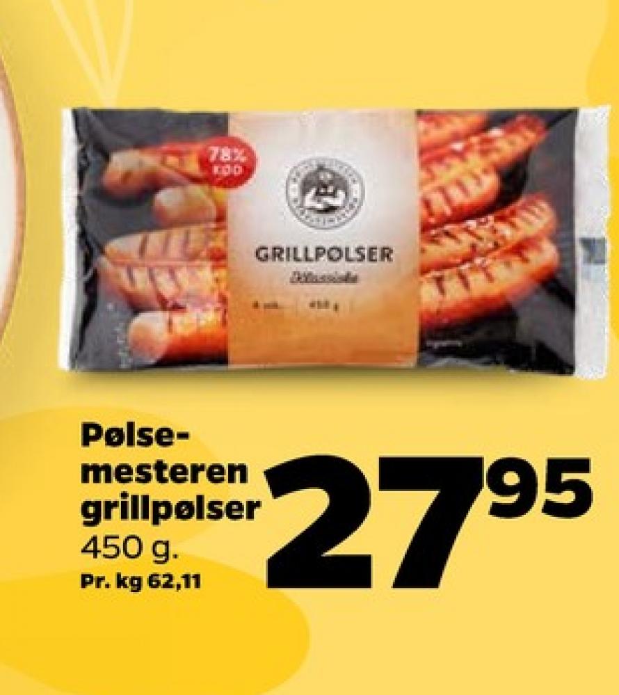 Pølsemesteren, Grillpølser