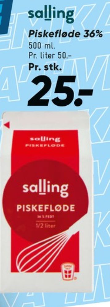 Salling, Piskefløde 36%