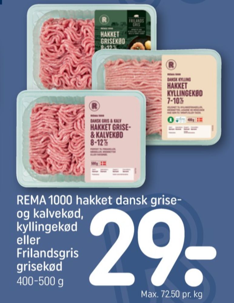 Rema 1000, Hakket kylling 7-10%
