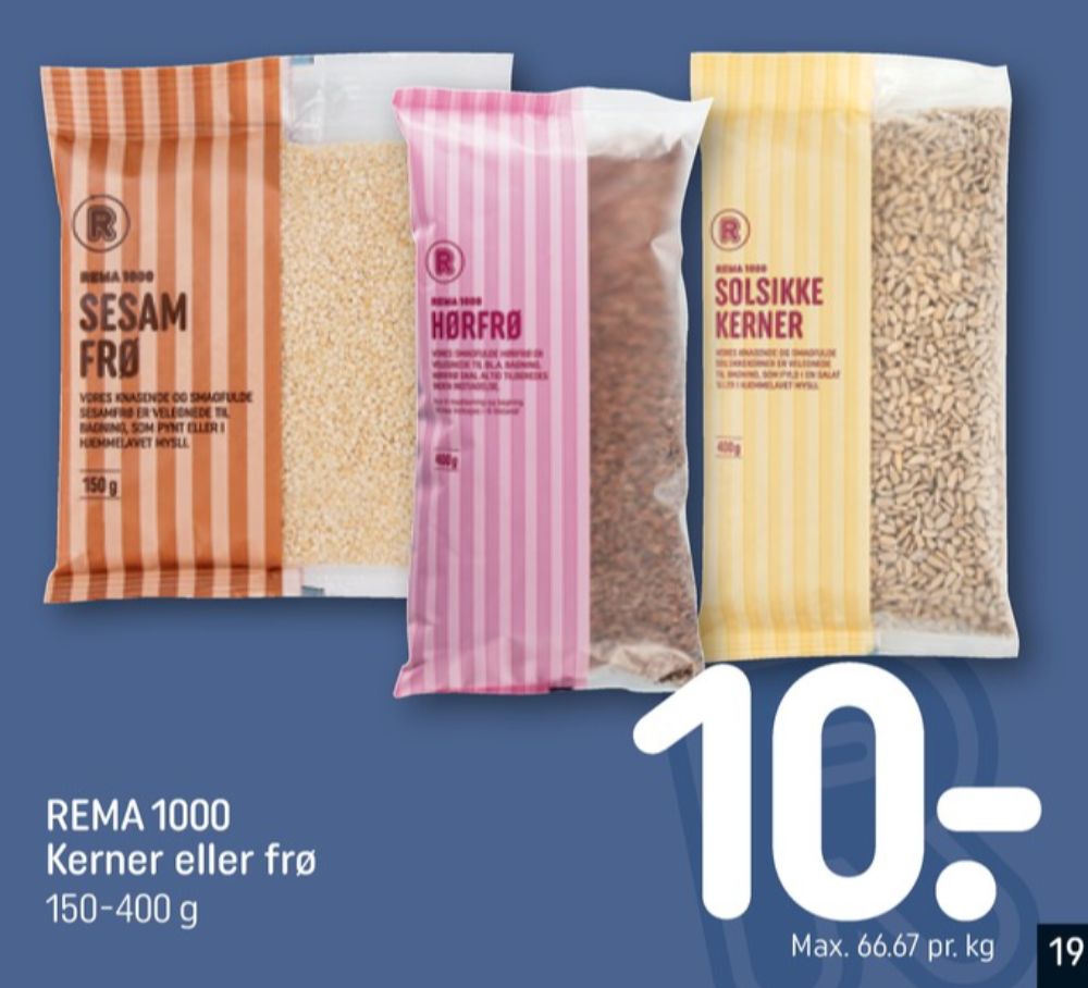 Rema 1000, Sesamfrø