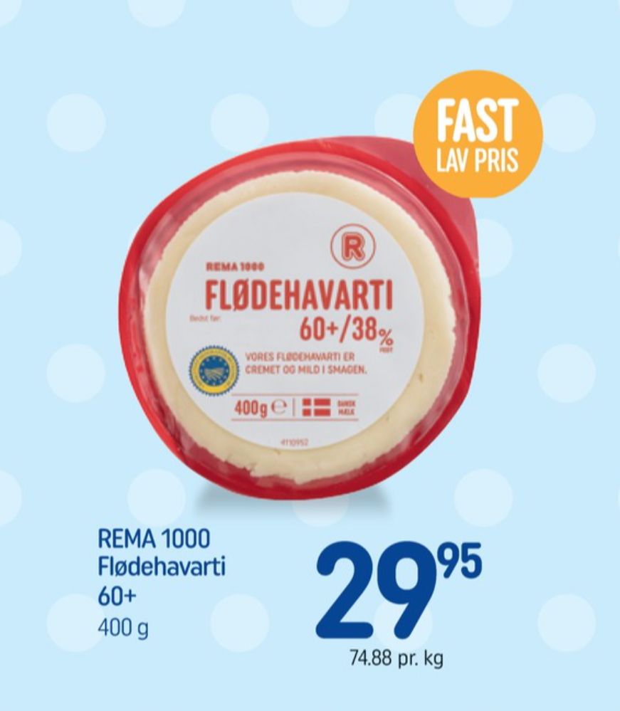 Rema 1000, Havarti 60%